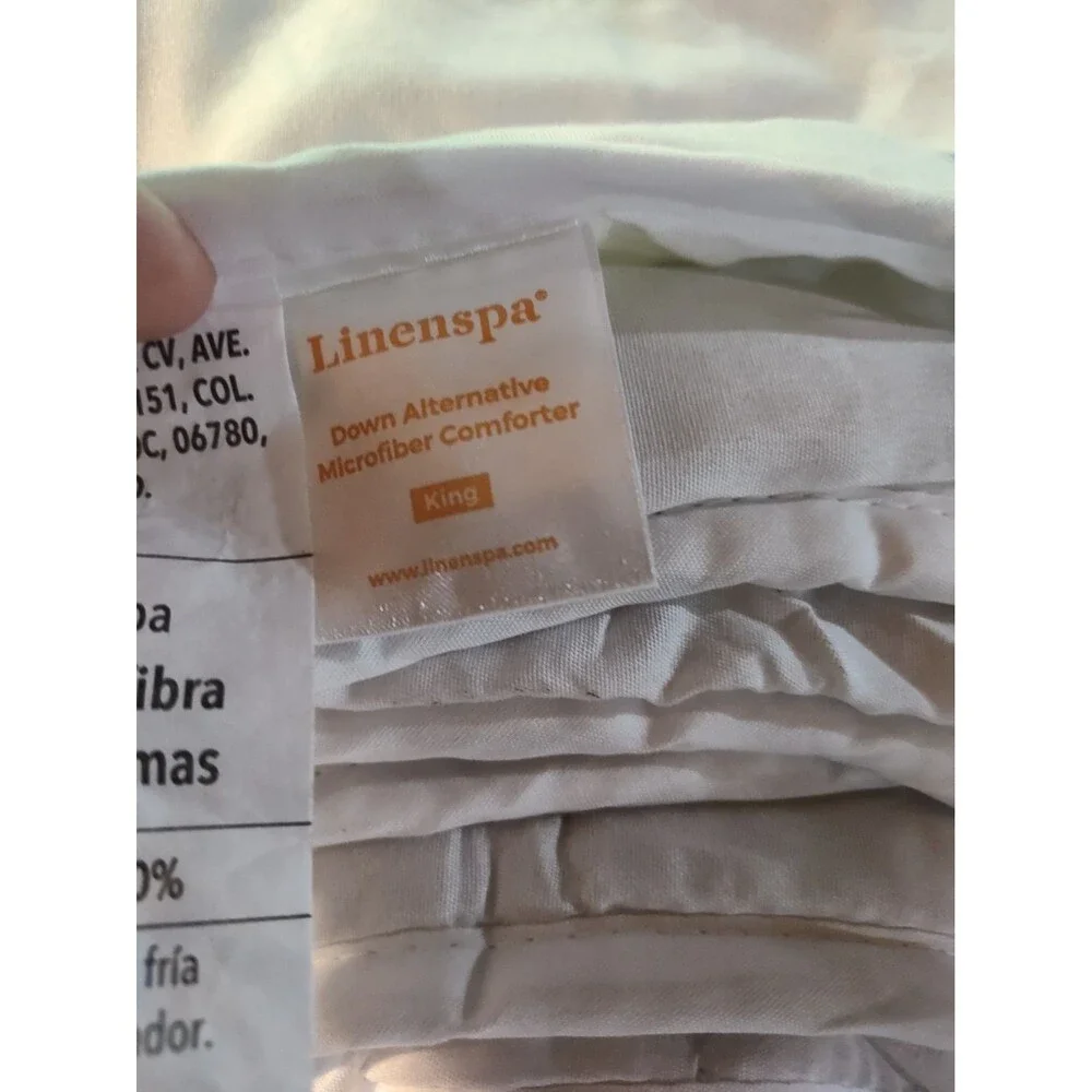 King Size Linen Spa Mattress Pad New (1244)